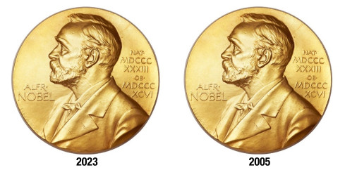 Nobel Medal twice
