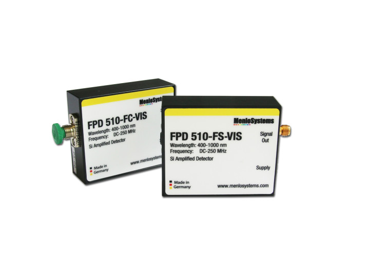 MENLO SYSTEMS photodetectors FPD510 FC VIS FPD510 FS VIS pic 2022 3w
