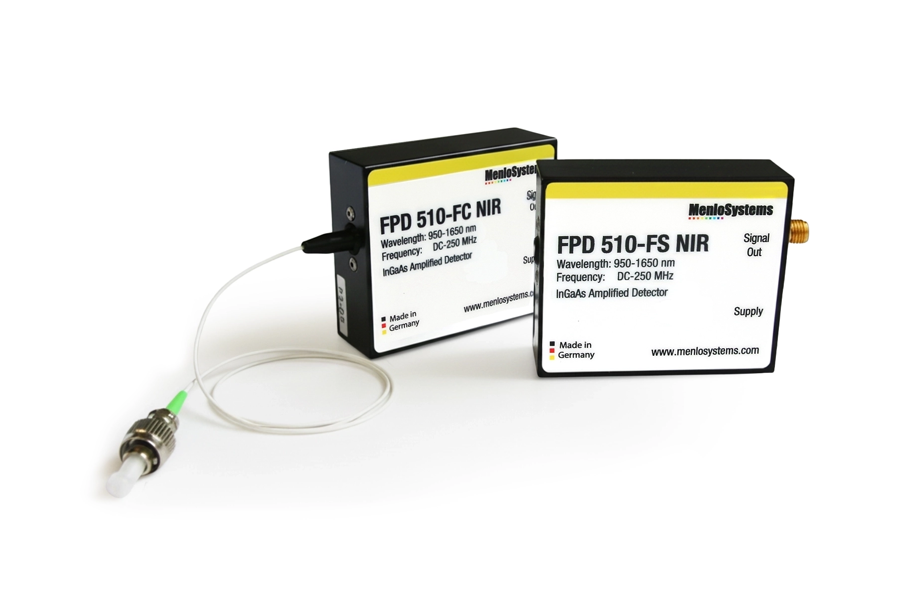 FPD510-FC-NIR | FPD510-FS-NIR Fast PIN Photodetector - High signal-to-noise ratio detection in the near-IR